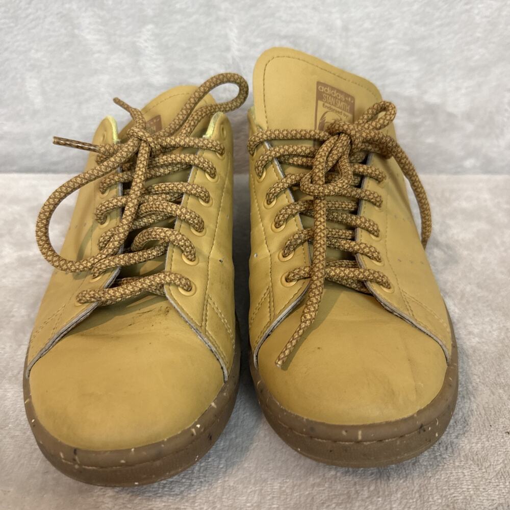 Adidas Stan Smith Mule Clog Tan Leather Rare Mens 8 Plant And Stand Shoes - Picture 2 of 7